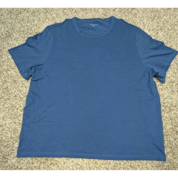 Mott and Bow T-Shirt 3XL XXXL Blue Short Sleeve Lightweight 100% Cotton Crew - Picture 1 of 7
